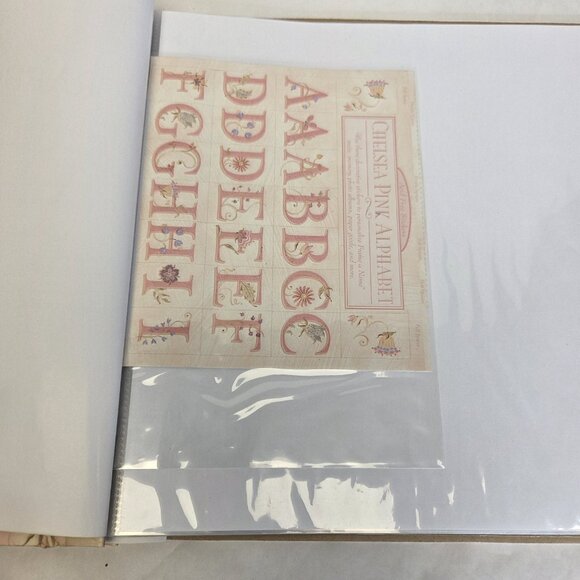 K & Co Scrapbook Kit By Brenda Walton 12x12 Chelsea Pink Glitter Floral Baby New - Picture 7 of 15